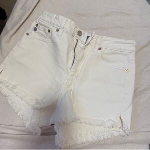 Small white denim shorts